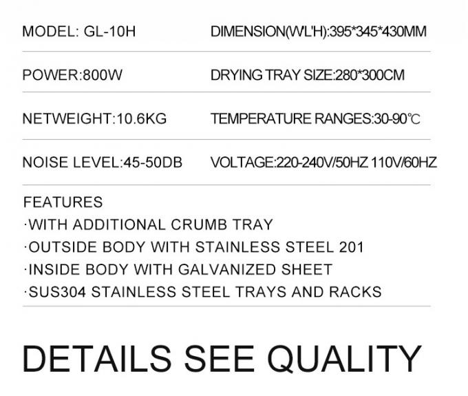 Equipo de cocina gama de cocina Glead 18 años de experiencia 180 clientes en todo el mundo horno de horneado comercial 8