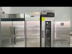 refrigeradores industriales de la exhibición del supermercado de la bebida del equipo de refrigeración 980L verticalmente