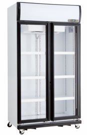 Refrigerador de cristal industrial de bebidas más frescas de la bebida de la puerta de Refriger del escaparate vertical