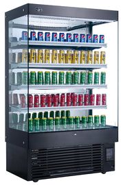 Grada vertical de los gabinetes 5 del congelador de la exhibición del supermercado de los refrigeradores de la cortina de aire
