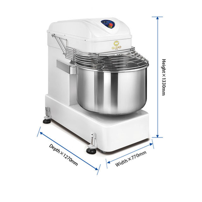 Mezclador espiral de masa de doble acción y doble velocidad 10L 80L 120L