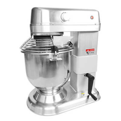 Mezclador de alimentos planetario de 5L, 7L, 10L, 20L, 30L, tazón de panadería comercial, gancho de elevación, látigo, batidor plano de acero inoxidable