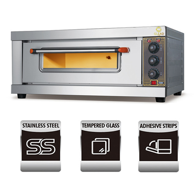 Cocina de pavo eléctrica de gas de combinación con máquina de hornear de calefacción Horno de pizza de pan de panadería