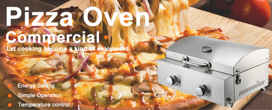 Cinta transportadora de cocina, estufa de Gas de 6 quemadores para Pizza, panadería, hogar, guantes de silicona, parrilla y horno