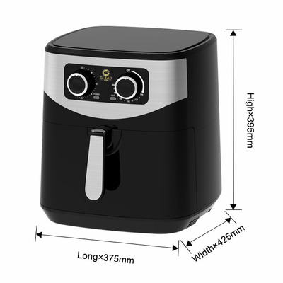 Cocina Fritadora de aire de acero inoxidable Capacidad 1.8L