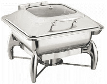 400x440x300mm Equipo de cocina comercial 6L 2/3 Rectángulo Chafer W / O Marco de corte Color