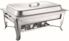 0.65 mm de espesor de la bandeja Equipo de cocina comercial 9L Economía Chafer plegable