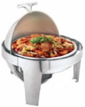 6.0L Chafer redondo de rollo superior con color mostrador para bufetes de cocina