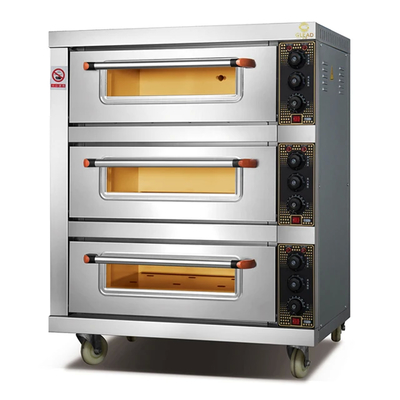 Horno eléctrico de cocción de pizza de gran capacidad con protección de seguridad