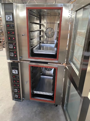 5 bandeja de acero inoxidable de color horno de horneado comercial horno de convección dispositivo de calefacción eléctrica / de gas