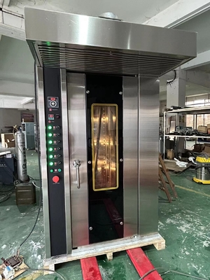 16 bandeja de gas horno de panadería comercial horno rotativo fácil de operar con 380V / 50Hz de voltaje