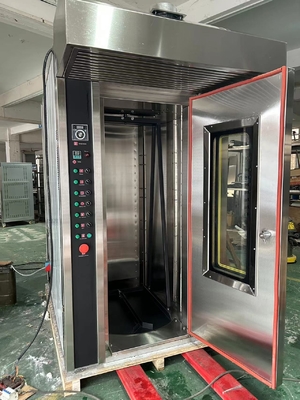 16 bandeja de gas horno de panadería comercial horno rotativo fácil de operar con 380V / 50Hz de voltaje