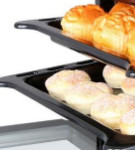 Horno de pan para pizzas y pan de 1 capa 2 bandejas