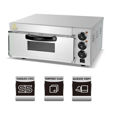 Acero inoxidable ZH-1M Equipo de horneado comercial Productividad 2kw Potencia