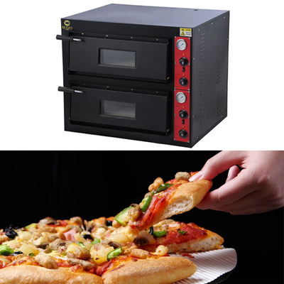 Horno eléctrico de pizzas y panes PZ-02 de acero inoxidable Equipo comercial 220-240V/50Hz-60Hz 8.4kw de potencia