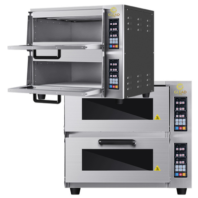 Equipo de cocción de pizza/pan de 2 capas con pintura 220-240V 50HZ