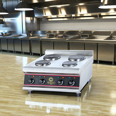 Equipo de cocina eléctrica GL-RU-4A 1-4 cubiertas 0-300.C Rango de temperatura
