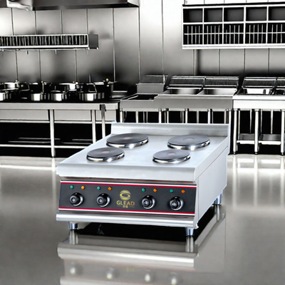 Equipo de cocina eléctrica GL-RU-4A 1-4 cubiertas 0-300.C Rango de temperatura