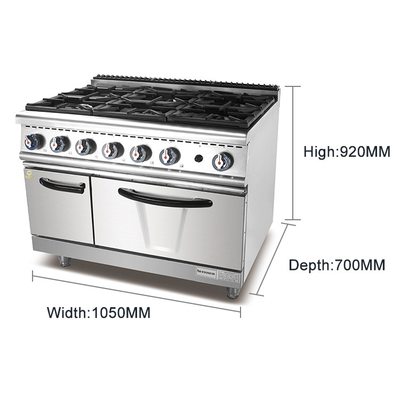 Eficiencia Gas natural/GPL Equipo de cocina Conexión de gas R13/4 3.95/5.66Kg/h Consumo