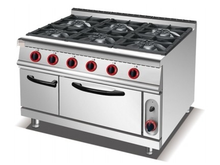 Equipo de cocina de acero inoxidable GL-RS-6 NG/LPG 3.95/5.66Kg/h Consumo de gas