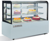 Fuego de horno de horneado comercial con base de mármol Equipo de horneado comercial con puerta corredera de vidrio