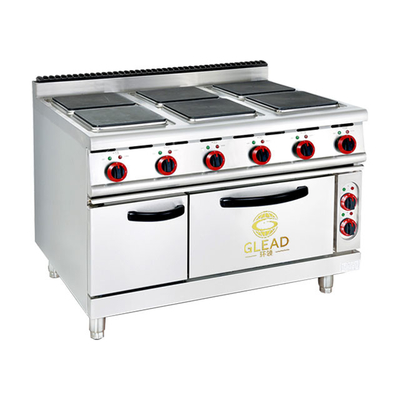 Equipo de cocina de restaurante eléctrico comercial de acero inoxidable de 29 kW gama GL-TT-6