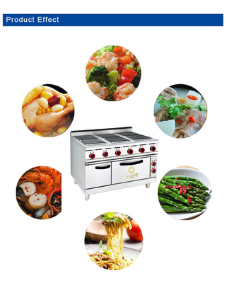 Equipo de cocina eléctrica / Equipo de cocina de comida rápida GL-TT-6 29KW Potencia 176kg Peso