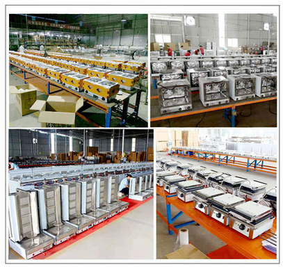 Equipo de cocina eléctrica / Equipo de cocina de comida rápida GL-TT-6 29KW Potencia 176kg Peso