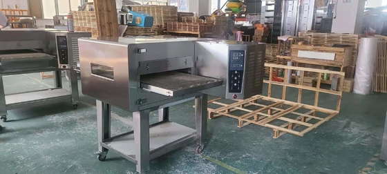 Horno de pizza para hornear con GLP 3N-380V/50Hz Equipo comercial con base de mármol