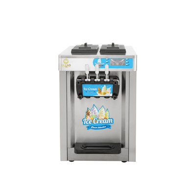 Eficiencia Máquina eléctrica para helados comerciales 16-18L/H Refrigerante 1.5KW Potencia