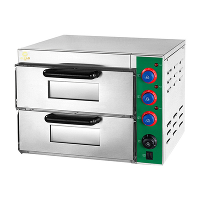 Equipo de cocina de panadería comercial eléctrica con un tamaño interno de 400*400*150mm*2 cubiertas