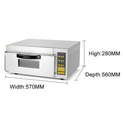 220-240V/50Hz-60Hz Voltado 3kw Equipo de horneado comercial con rango de temperatura de 50-350C