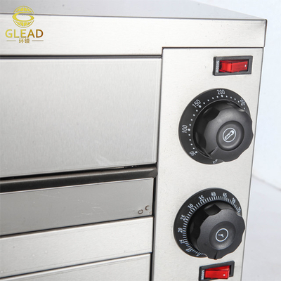 Horno eléctrico de pizza de 16 pulgadas 2460W Equipo de horneado 220V Modelo comercial