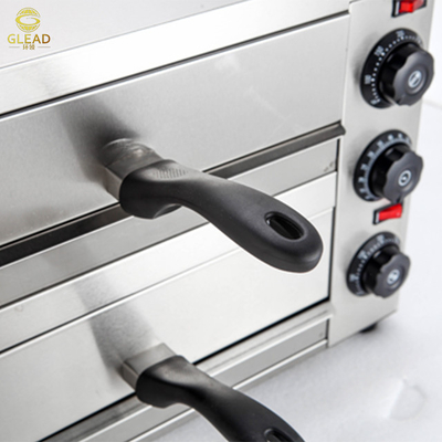 Horno eléctrico de pizza comercial de 16 pulgadas 2460W Potencia grado A 13.5KG 220V/50Hz de voltaje