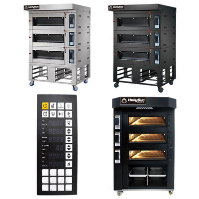 Capacidad Horno eléctrico para hornear pizza 20.7kw Equipo comercial 6 bandejas 380V 50HZ