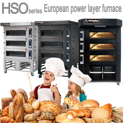 Capacidad Horno eléctrico para hornear pizza 20.7kw Equipo comercial 6 bandejas 380V 50HZ