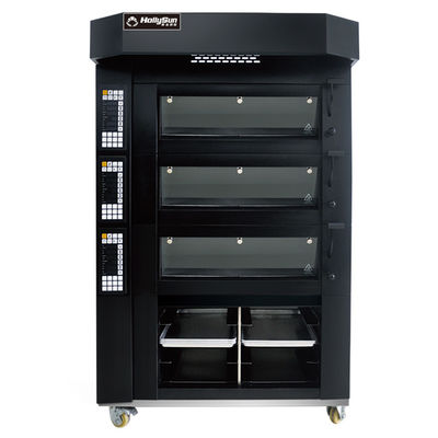 Capacidad Horno eléctrico para hornear pizza 20.7kw Equipo comercial 6 bandejas 380V 50HZ