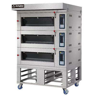 Capacidad Horno eléctrico para hornear pizza 20.7kw Equipo comercial 6 bandejas 380V 50HZ