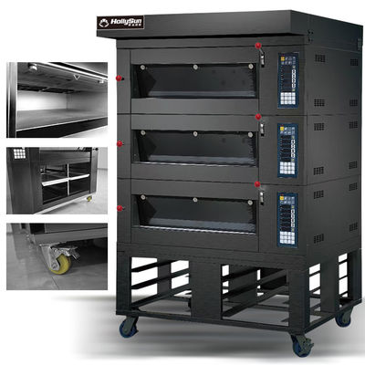 Capacidad Horno eléctrico para hornear pizza 20.7kw Equipo comercial 6 bandejas 380V 50HZ