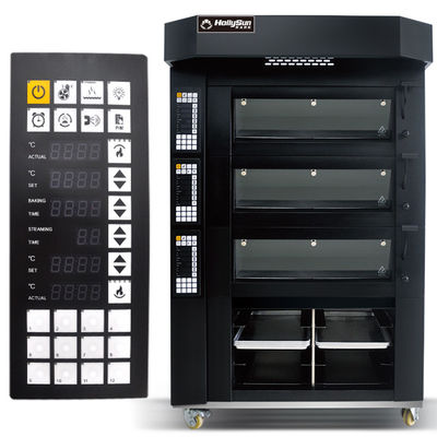 Capacidad Horno eléctrico para hornear pizza 20.7kw Equipo comercial 6 bandejas 380V 50HZ