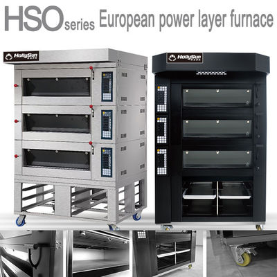 Capacidad Horno eléctrico para hornear pizza 20.7kw Equipo comercial 6 bandejas 380V 50HZ