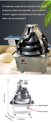 Línea de producción automática de galletas de acero inoxidable 15-600 g Peso redondeado 8000 pcs/hora Producción