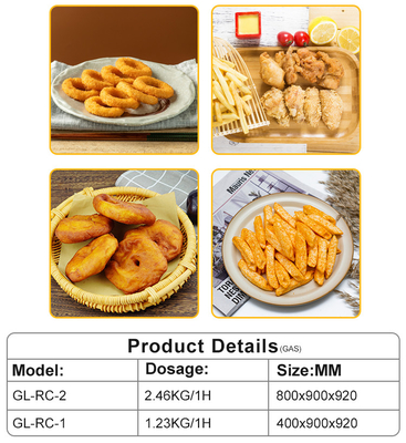 Equipo de cocina de comida rápida de acero inoxidable 800×900×850 70 para cocinas profesionales