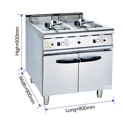 Consumo de gas GLP/NG 800×900×850 70 Equipo de cocina para restaurantes GAS Maquinaria para freír