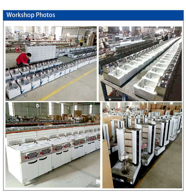 Consumo de gas GLP/NG 800×900×850 70 Equipo de cocina para restaurantes GAS Maquinaria para freír