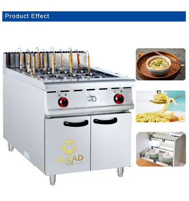 Equipo de cocina de gas para restaurantes de 340x550x270 con capacidad de 30x2L y conexión R13/4