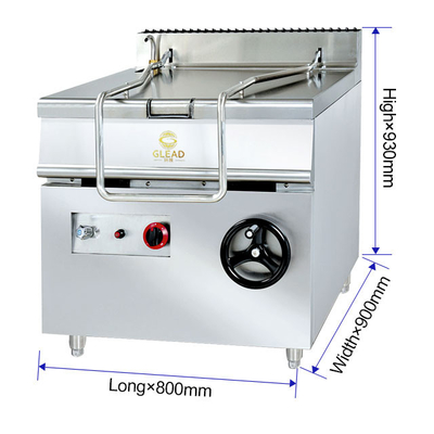 Equipo de cocina para restaurantes de gran capacidad con conexión de gas R13/4