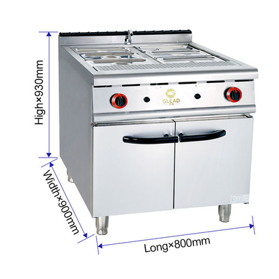 Consumo de gas GLP/GNL Equipo de cocina para restaurantes para cocinas comerciales de gran demanda