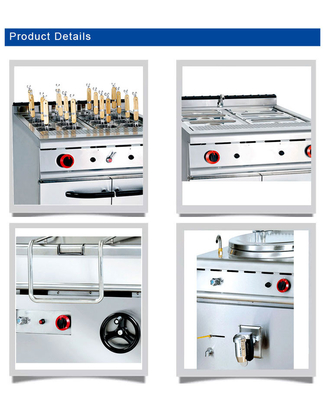 Consumo de gas GLP/GNL 1,58/2,28Kg/h Equipo de cocina para restaurantes con capacidad de 100Kg