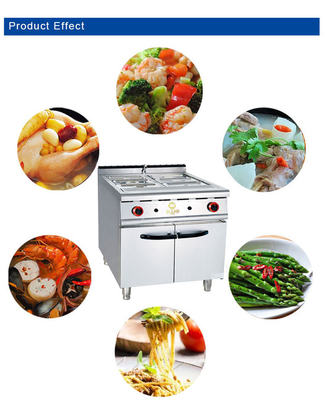 Consumo de gas GLP/GNL 1,58/2,28Kg/h Equipo de cocina para restaurantes con capacidad de 100Kg